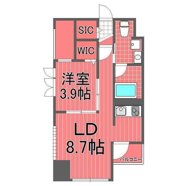 コモド鶴見アネックス｜神奈川県横浜市鶴見区鶴見中央４丁目(賃貸マンション1LDK・5階・35.30㎡)の写真 その2