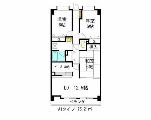 同じ建物の物件間取り写真 - ID:223033370415