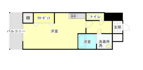 コートハウス中島通り 502｜福岡県北九州市小倉北区中島１丁目(賃貸マンション1R・5階・28.52㎡)の写真 その2