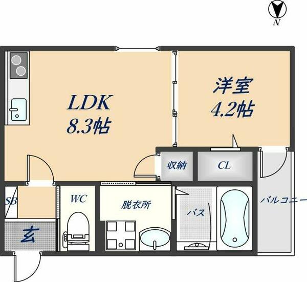 Ａｂｅｌｉａ 303｜大阪府東大阪市水走２丁目(賃貸アパート1LDK・3階・30.01㎡)の写真 その2