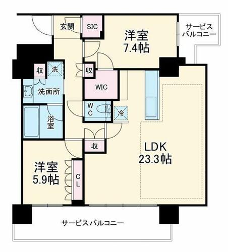 同じ建物の物件間取り写真 - ID:214055086149