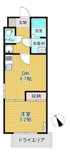 プライム・エイト 103｜千葉県習志野市谷津３丁目(賃貸マンション1DK・1階・29.73㎡)の写真 その2