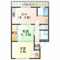 森マンション  ｜ 兵庫県神戸市垂水区霞ヶ丘１丁目（賃貸マンション2DK・1階・50.00㎡） その2