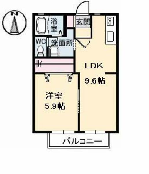 ＮＥＷサニーハイツ A0102｜鳥取県米子市今在家(賃貸アパート1LDK・1階・35.30㎡)の写真 その2