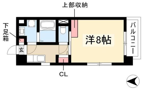 グランコート千種 101｜愛知県名古屋市千種区仲田２丁目(賃貸マンション1K・2階・24.36㎡)の写真 その2