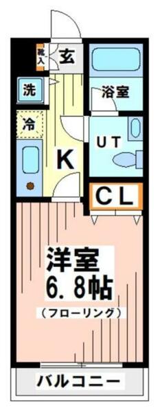 東京都調布市入間町１丁目(賃貸マンション1K・1階・22.91㎡)の写真 その2