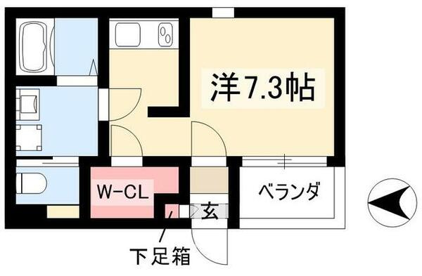 ハーモニーテラス波寄町Ⅱ 202｜愛知県名古屋市熱田区波寄町(賃貸アパート1R・2階・21.19㎡)の写真 その2