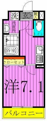 東京都足立区西新井６丁目(賃貸アパート1K・1階・26.22㎡)の写真 その2
