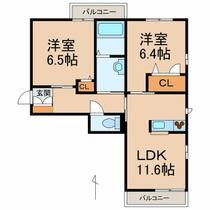 和歌山県和歌山市西浜３丁目（賃貸マンション2LDK・2階・57.74㎡） その2