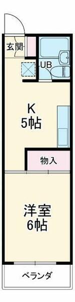 今谷レジデンス 105｜千葉県柏市今谷上町(賃貸アパート1DK・1階・24.54㎡)の写真 その2