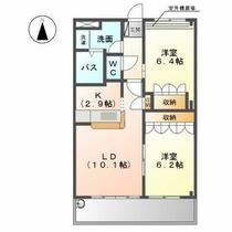 愛知県名古屋市西区玉池町（賃貸アパート2LDK・2階・57.30㎡） その1