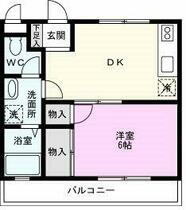 スプールスあけぼの 202 ｜ 千葉県柏市あけぼの２丁目（賃貸アパート1DK・2階・32.00㎡） その2