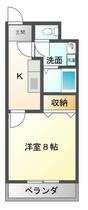 メゾン・ド・カノン 205 ｜ 青森県八戸市大字尻内町字馬場（賃貸アパート1K・2階・26.40㎡） その2