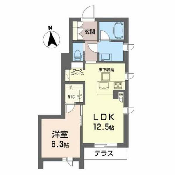 Ｓｔａｒ　Ｍ 0103｜大阪府大阪市都島区都島北通２丁目(賃貸マンション1LDK・1階・47.08㎡)の写真 その2