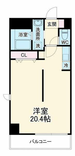 山梨県甲府市北口２丁目(賃貸マンション1R・5階・47.60㎡)の写真 その2