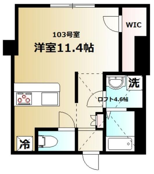 クラウンマンション 103｜東京都北区昭和町２丁目(賃貸マンション1K・1階・28.21㎡)の写真 その2