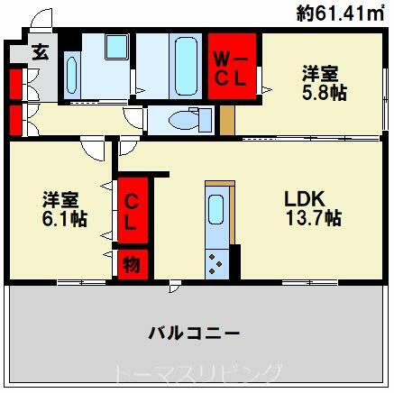 同じ建物の物件間取り写真 - ID:240028309806