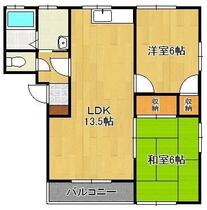 福岡県北九州市小倉南区志井２丁目（賃貸アパート2LDK・1階・54.17㎡） その2