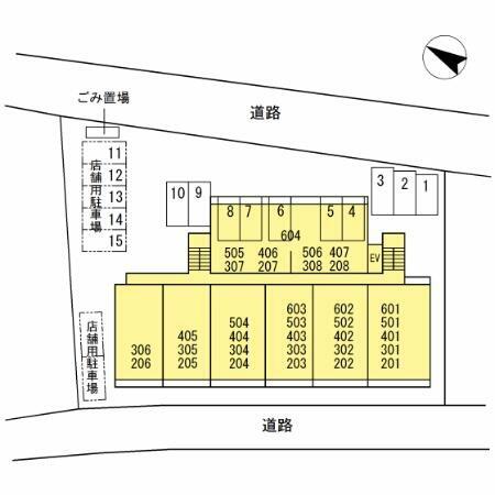 神奈川県横浜市青葉区荏田町(賃貸マンション2LDK・6階・58.96㎡)の写真 その15