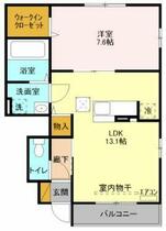 サンリバー  ｜ 埼玉県熊谷市新堀（賃貸アパート1LDK・1階・48.20㎡） その2