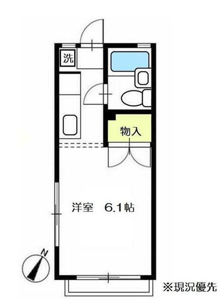 ポルタ大倉山 202｜神奈川県横浜市港北区大倉山３丁目(賃貸アパート1R・2階・17.39㎡)の写真 その2