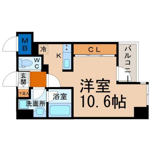 愛知県名古屋市千種区今池１丁目（マンション）の賃貸物件の間取り