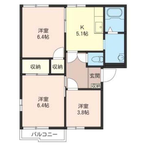 ハイム　ナカミチ　Ｃ 00202｜埼玉県川口市安行出羽３丁目(賃貸アパート3K・2階・50.00㎡)の写真 その2