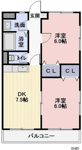 同じ建物の物件間取り写真 - ID:223031441336