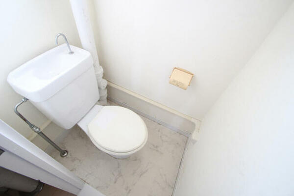 画像10:窓が付いている明るいトイレ。