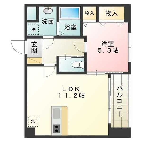 アヴァンスエバー中三国ヶ丘｜大阪府堺市堺区中三国ヶ丘町７丁(賃貸マンション1LDK・2階・40.10㎡)の写真 その2