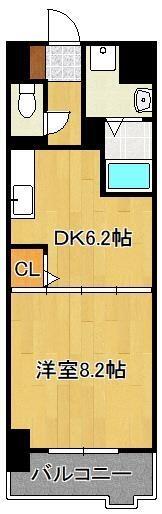 エヴァーグリーンＯ｜福岡県北九州市小倉南区長野本町２丁目(賃貸マンション1DK・3階・35.00㎡)の写真 その2