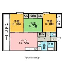 ライブタウン津福Ａ棟 302 ｜ 福岡県久留米市津福今町（賃貸マンション3LDK・3階・63.68㎡） その2