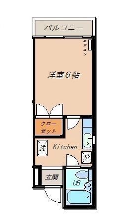 サンリッチ堀川小泉 402｜富山県富山市堀川小泉町(賃貸マンション1K・4階・23.02㎡)の写真 その2