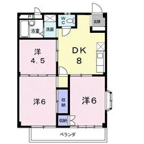 シティハイツハサマ 201 ｜ 大分県大分市横田２丁目（賃貸アパート3DK・2階・52.14㎡） その2