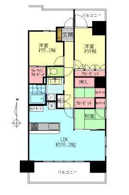 サンクレイドル大分城址公園壱番館 902｜大分県大分市城崎町３丁目(賃貸マンション3LDK・9階・76.27㎡)の写真 その2