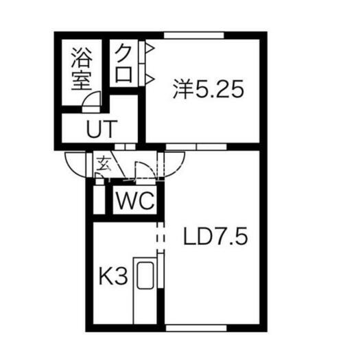 オカップＮ305の間取り