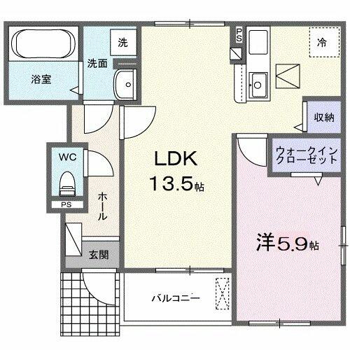 埼玉県さいたま市見沼区大字御蔵(賃貸アパート1LDK・1階・47.41㎡)の写真 その2