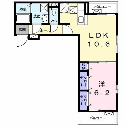 同じ建物の物件間取り写真 - ID:208009311554