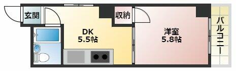 ヒューマンハイツ 401｜兵庫県明石市和坂(賃貸マンション1DK・4階・23.90㎡)の写真 その2