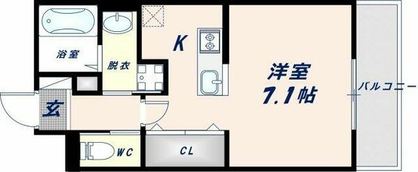 エアルレジデンス 302｜大阪府東大阪市大蓮東２丁目(賃貸アパート1R・3階・30.37㎡)の写真 その2