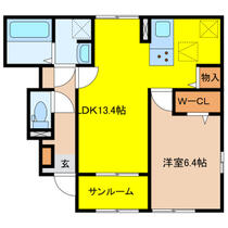 サファイア 102 ｜ 岐阜県大垣市横曽根３丁目（賃貸アパート1LDK・1階・50.87㎡） その2