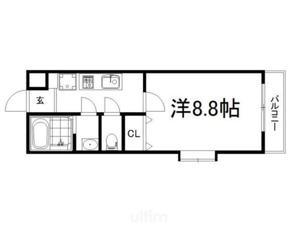 メゾン・クレア｜京都府京都市伏見区深草寺内町(賃貸マンション1K・1階・27.20㎡)の写真 その2