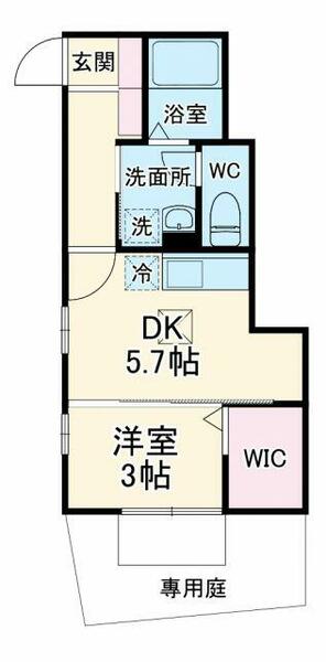 神奈川県横浜市都筑区荏田南４丁目(賃貸アパート1DK・1階・28.56㎡)の写真 その2