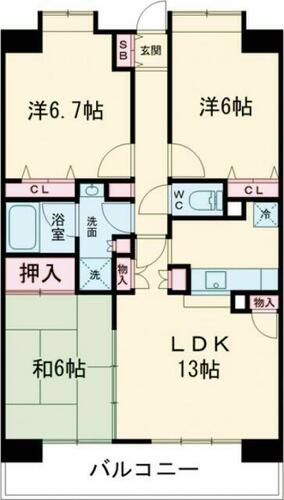 同じ建物の物件間取り写真 - ID:213103489270