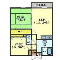 北海道函館市中道１丁目（賃貸アパート2LDK・3階・67.00㎡） その2