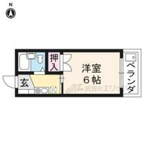 メゾン大 203 ｜ 京都府京都市左京区松ケ崎正田町（賃貸マンション1K・2階・18.25㎡） その2