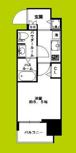 スワンズシティ北堀江｜大阪府大阪市西区北堀江４丁目(賃貸マンション1K・2階・23.30㎡)の写真 その2