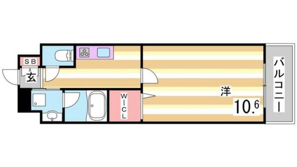 エル・イソベ三宮｜兵庫県神戸市中央区磯辺通１丁目(賃貸マンション1K・9階・34.76㎡)の写真 その2