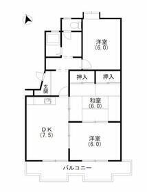 静岡県浜松市中央区中沢町(賃貸マンション3DK・1階・53.10㎡)の写真 その2