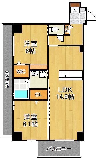 ＴＧボナール浅川台Ｂ棟｜福岡県北九州市八幡西区浅川台１丁目(賃貸マンション2LDK・8階・62.25㎡)の写真 その2